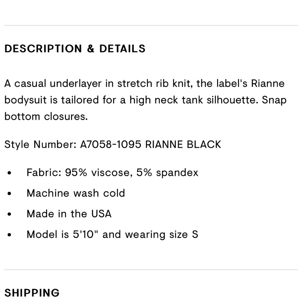 Agolde Rianne Bodysuit - Picture 5 of 5